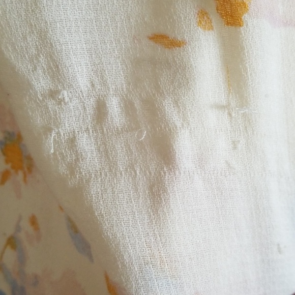 Lucky Brand Floral Drawstring Surplice Midi Dress - Picture 3 of 8